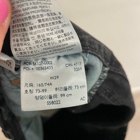 Levi's Black Denim Jean Shorts - Picture 7 of 7